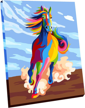 Colorful Horse Framed